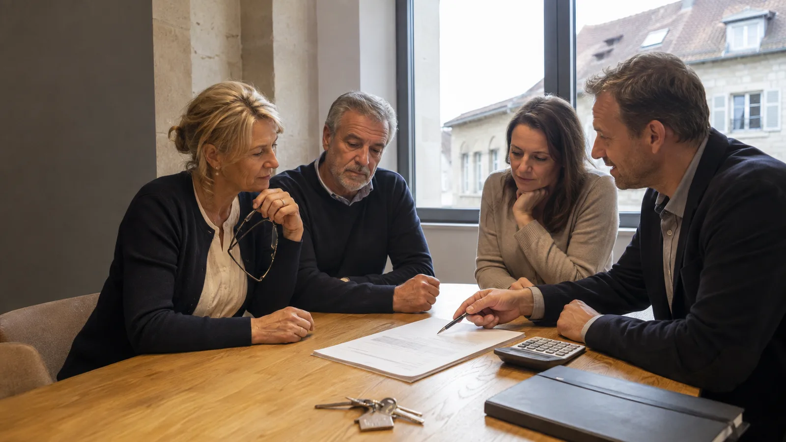 Échange autour d'une offre d'achat pour une indivision, Besançon — Franche-Comté
