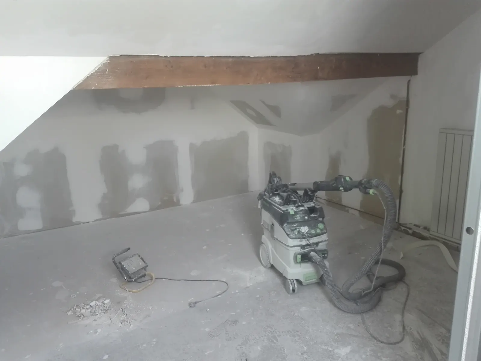 Combles pendant travaux