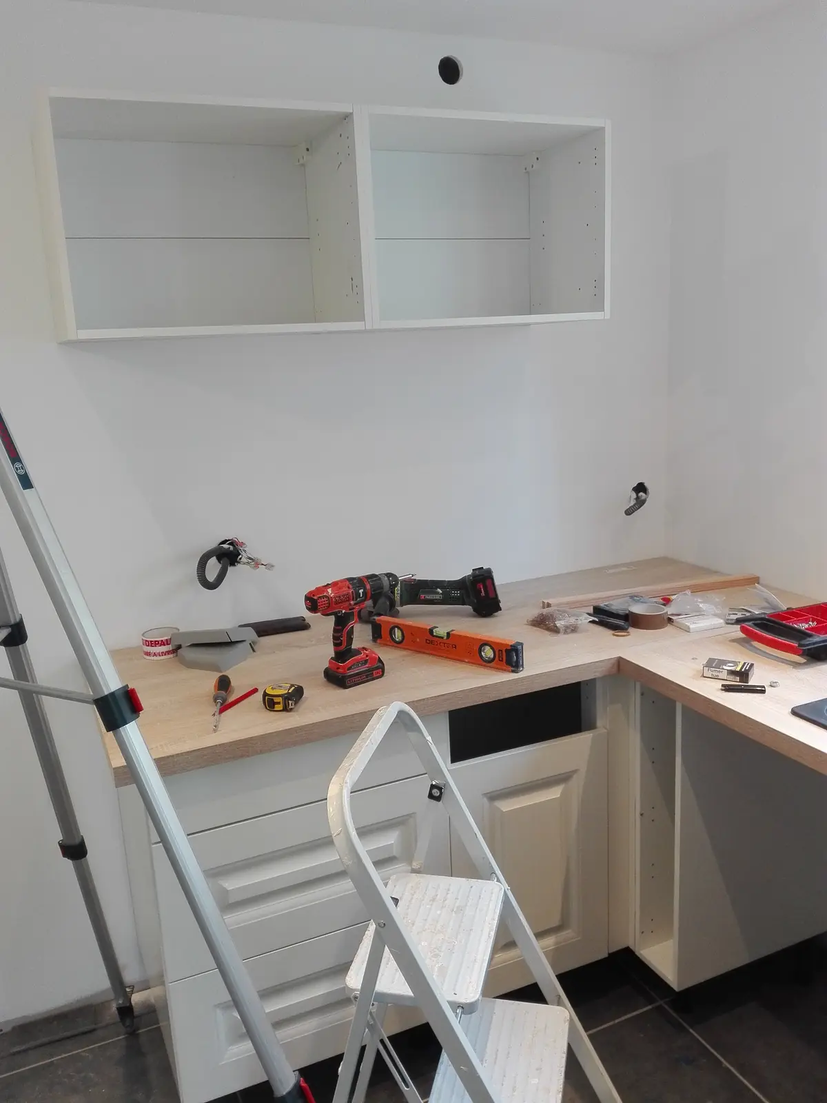 Cuisine pendant travaux