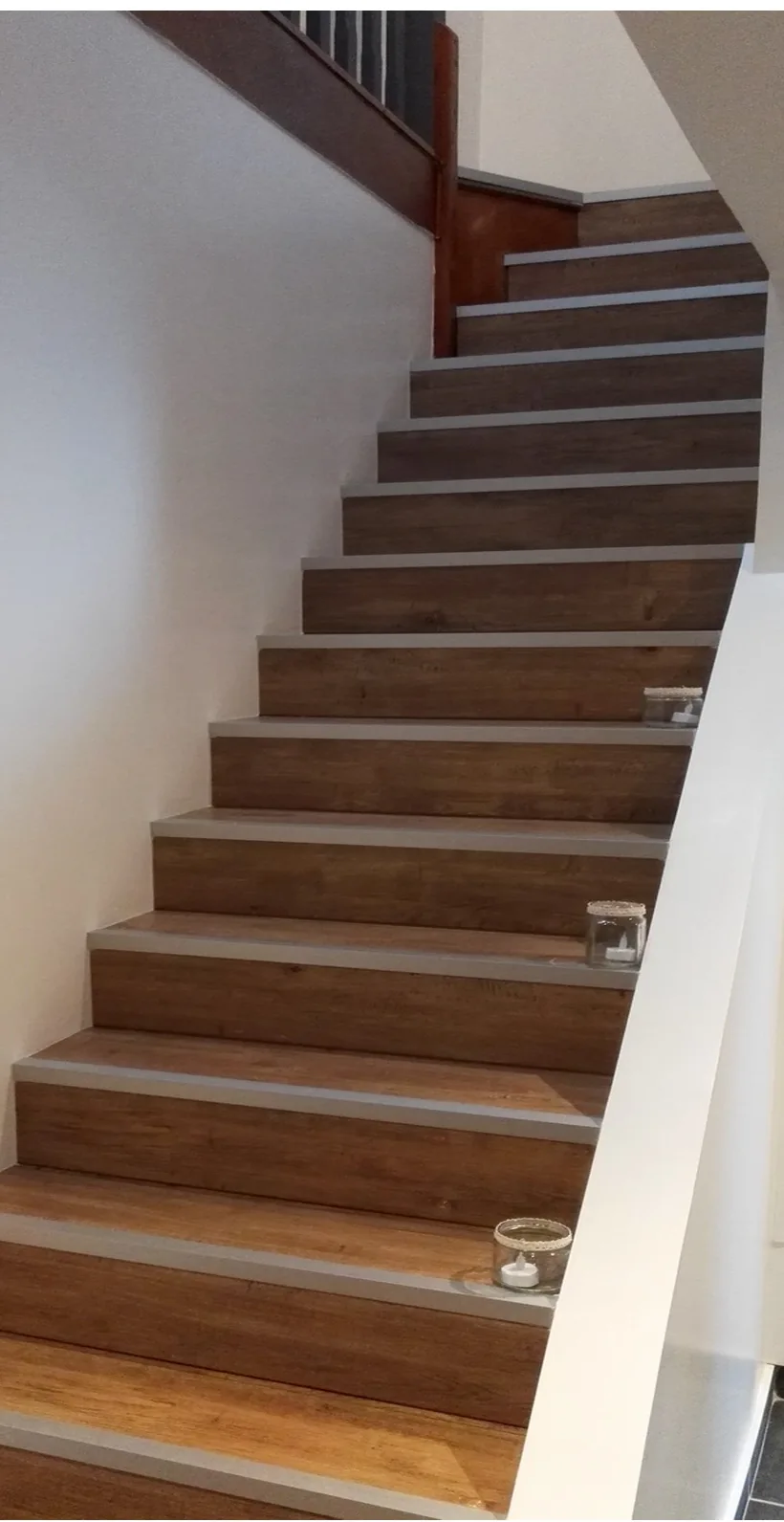 Après : escalier rénové, maison à Besançon Saint-Ferjeux